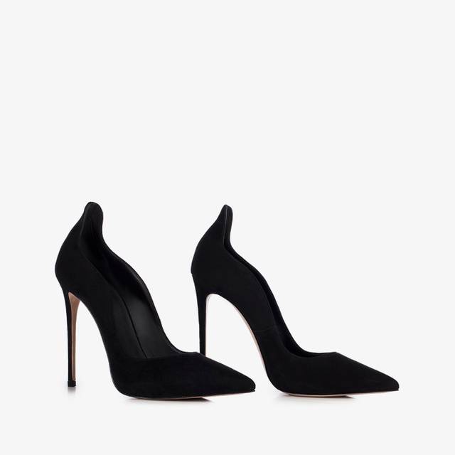 Le Silla Décolleté camoscio nera Prezzo Ridotto