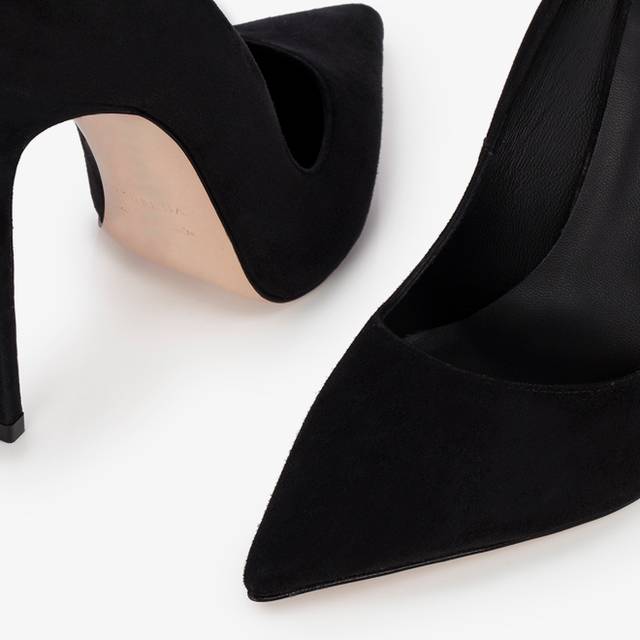 Le Silla Décolleté camoscio nera Prezzo Ridotto