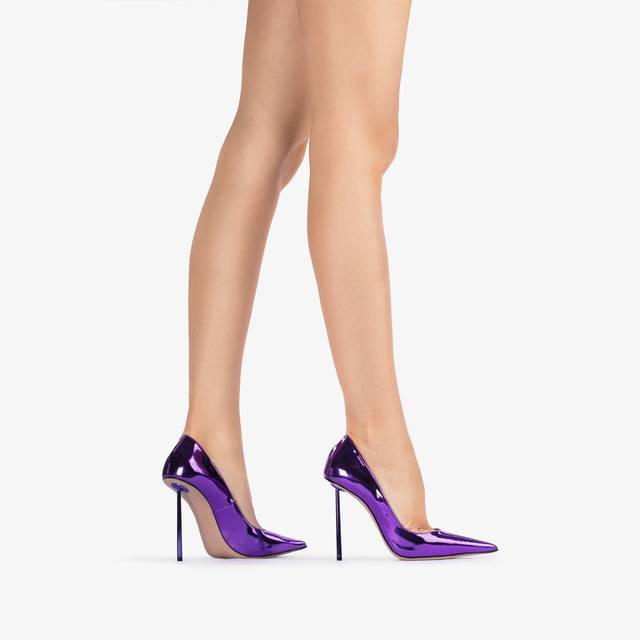 Le Silla Décolleté metallizzata viola kamala Novità