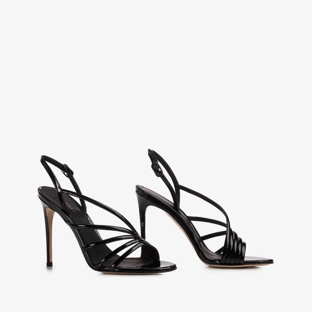 Le Silla Sandalo vernice nero Hotsell