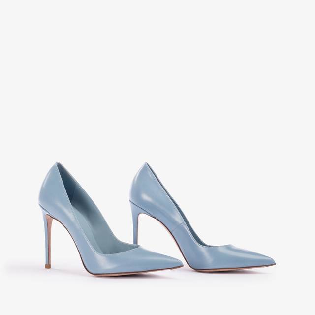 Le Silla Décolleté pelle azzurro nilo Vendite Flash