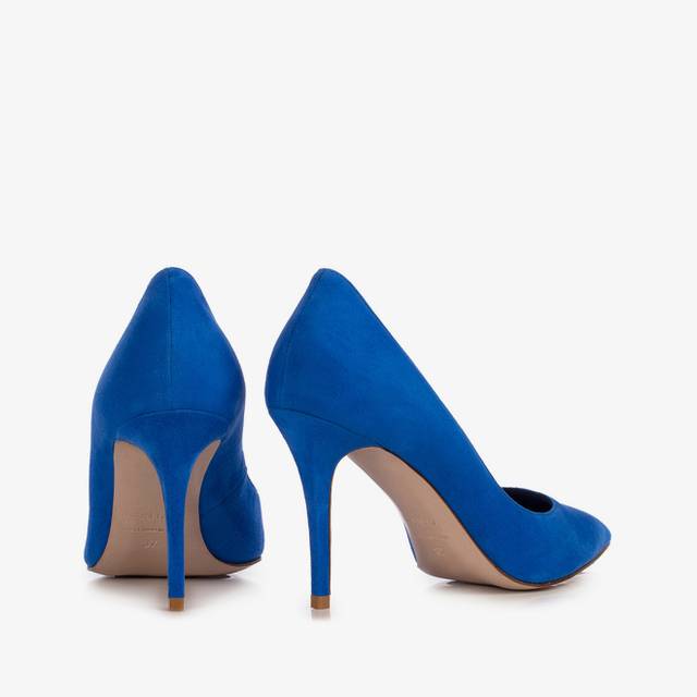 Le Silla Décolleté camoscio blu persia Negozio
