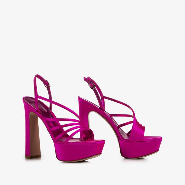 Le Silla Sandalo raso fucsia bouganville Spedizione gratuita