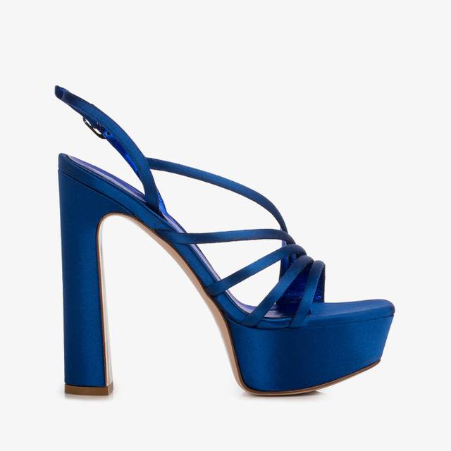 Le Silla Sandalo raso blu Persia Sconto di tempo limitato