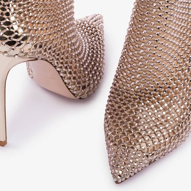 Le Silla Stivaletto calza platino e Cristalli Offerta natalizia