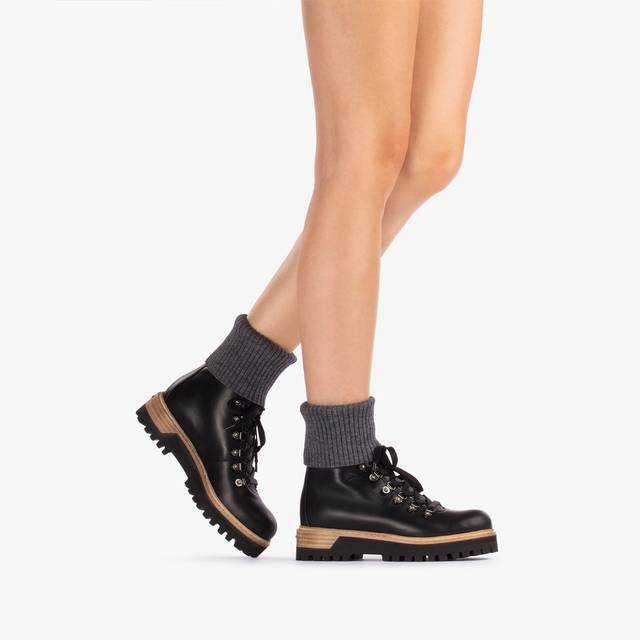 Le Silla Stivaletto trekking pelle nera Offerte esclusive