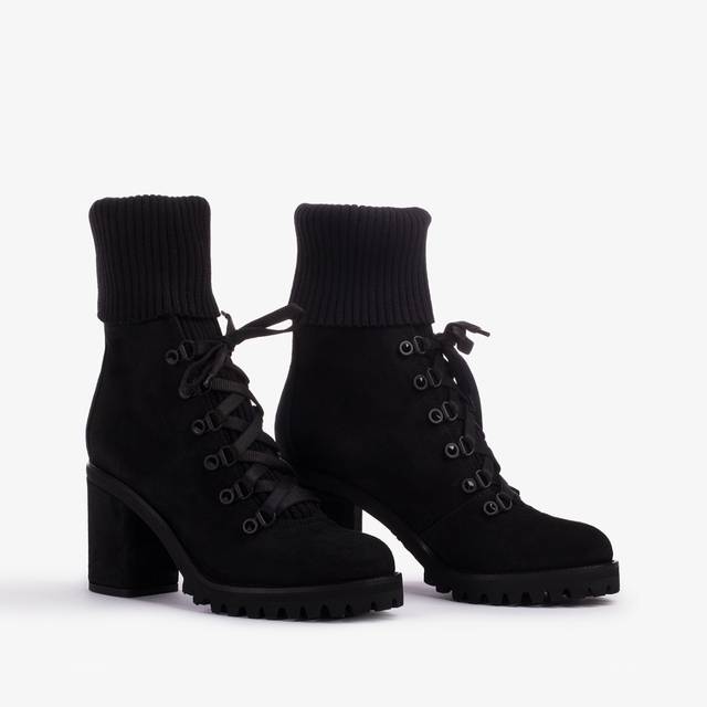 Le Silla Stivaletto trekking camoscio nero Grandi sconti