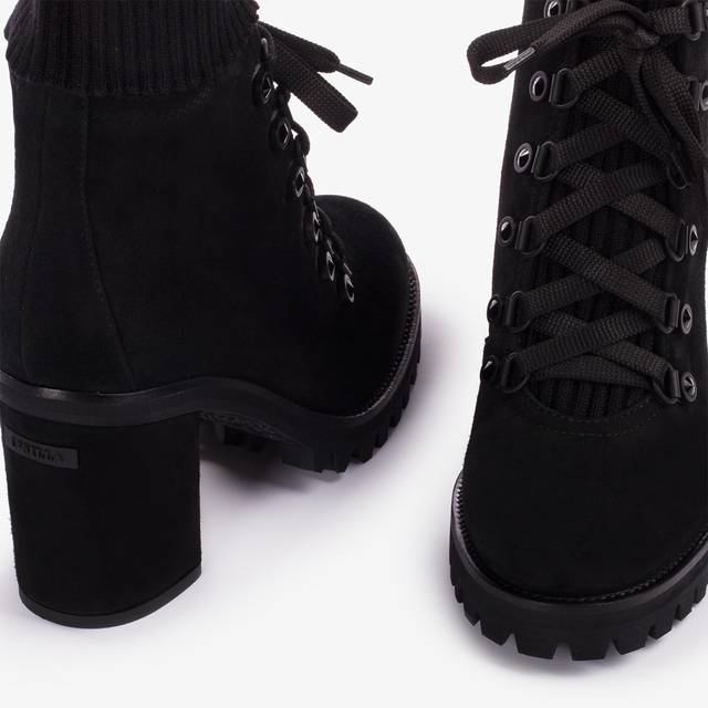 Le Silla Stivaletto trekking camoscio nero Grandi sconti