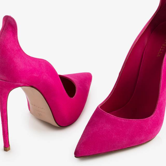 Le Silla Décolleté camoscio fucsia bouganville Offerte giornaliere