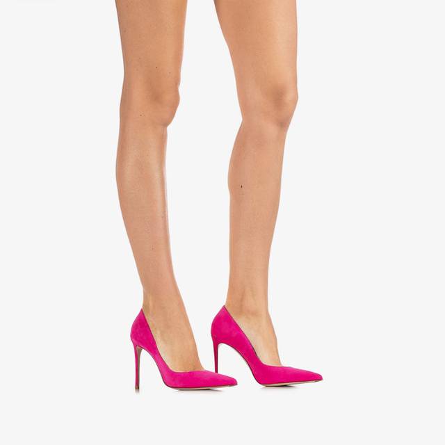 Le Silla Décolleté camoscio fucsia bouganville Offerte speciali