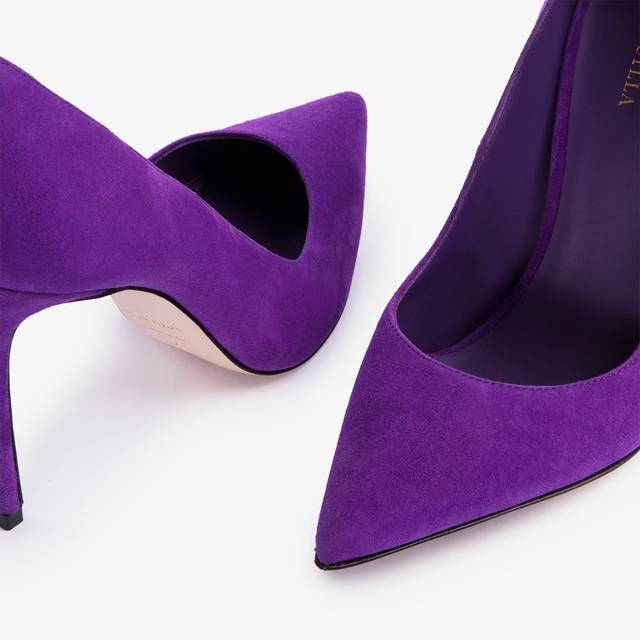 Le Silla Décolleté camoscio viola kamala Sconti VIP