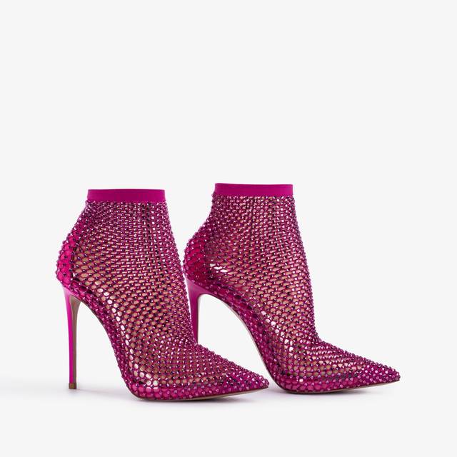 Le Silla Stivaletto calza fucsia bouganville e Cristalli Ultimi due giorni