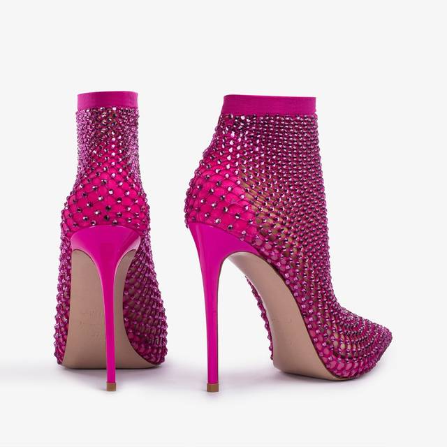 Le Silla Stivaletto calza fucsia bouganville e Cristalli Ultimi due giorni