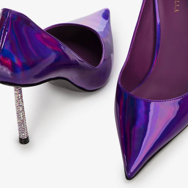 Le Silla Décolleté iridescente viola kamala Fino al 55% di sconto