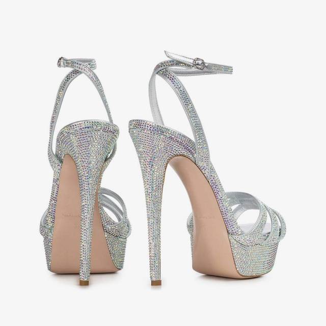 Le Silla Sandalo gioiello argento con Cristalli Officina