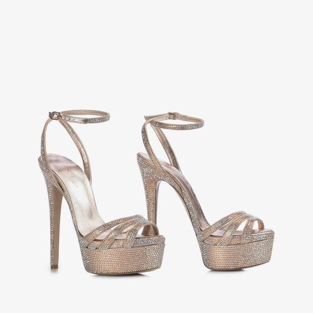 Le Silla Sandalo gioiello nude phard con Cristalli Esporta salva