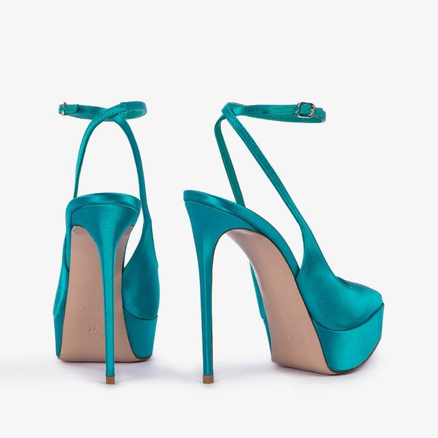 Le Silla Slingback con plateau raso verde procida Black Friday Prezzi