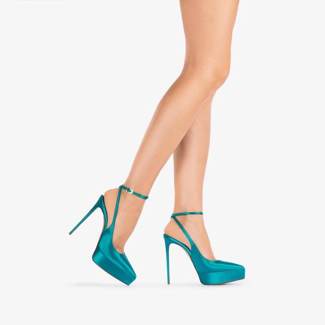 Le Silla Slingback con plateau raso verde procida Black Friday Prezzi