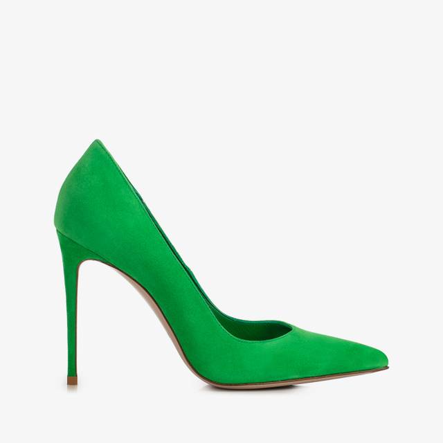 Le Silla Décolleté camoscio verde emerald Negozi Online
