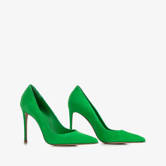 Le Silla Décolleté camoscio verde emerald Negozi Online