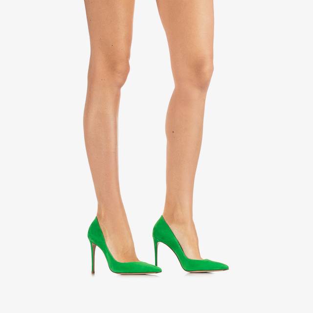 Le Silla Décolleté camoscio verde emerald Negozi Online