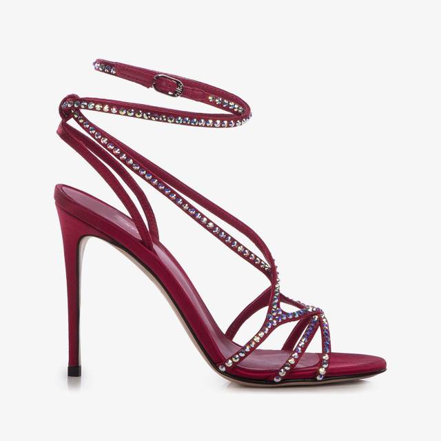 Le Silla Sandalo raso rosso magnifico Promozione Limitata