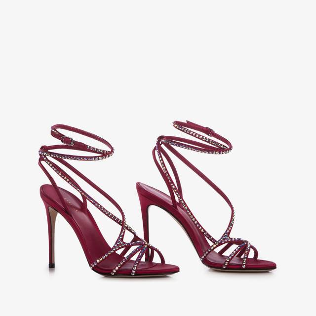 Le Silla Sandalo raso rosso magnifico Promozione Limitata