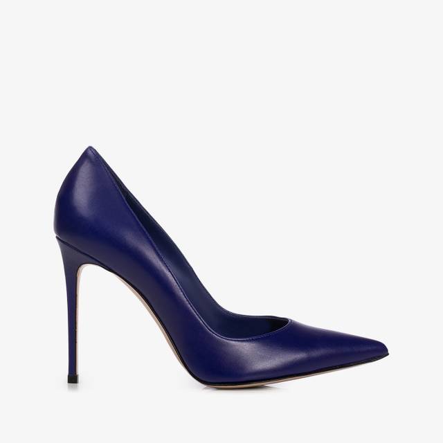 Le Silla Décolleté pelle blu lazuli Sottocosto