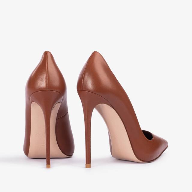 Le Silla Décolleté pelle marrone caramel Presa