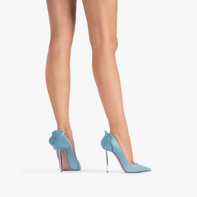 Le Silla Décolleté pelle azzurra sugar Sconto