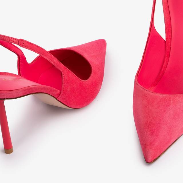 Le Silla Slingback camoscio corallo vanity Offerte