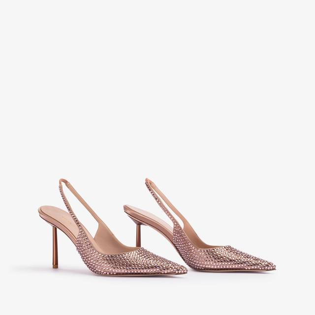 Le Silla Slingback cristalli nude phard Vendita Calda