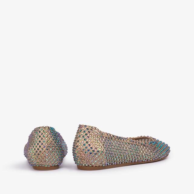 Le Silla Ballerina gioiello rete oro con Cristalli iridescenti Grande vendita