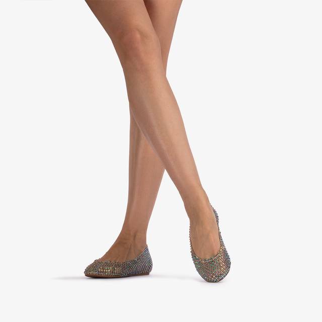 Le Silla Ballerina gioiello rete oro con Cristalli iridescenti Grande vendita