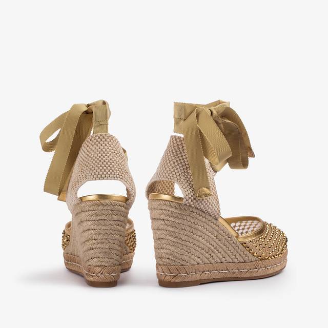 Le Silla Campesina gioiello con zeppa rete oro con Cristalli Offerta natalizia