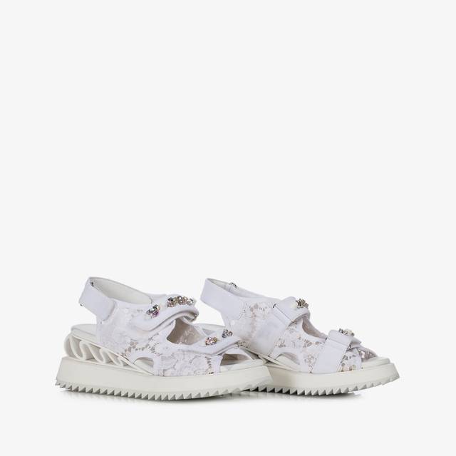 Le Silla Sandalo pizzo bianco Vendita calda
