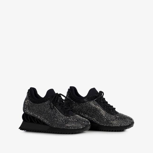 Le Silla Sneaker Cristalli nera Online Outlet
