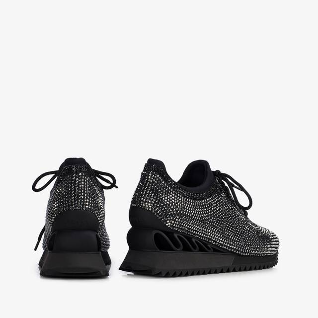 Le Silla Sneaker Cristalli nera Online Outlet