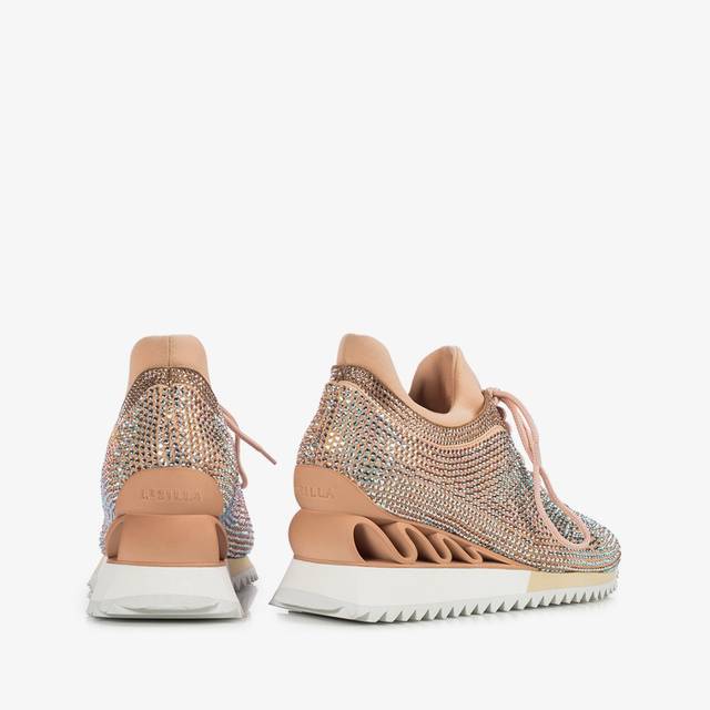 Le Silla Sneaker Cristalli nude phard Offerta temporanea