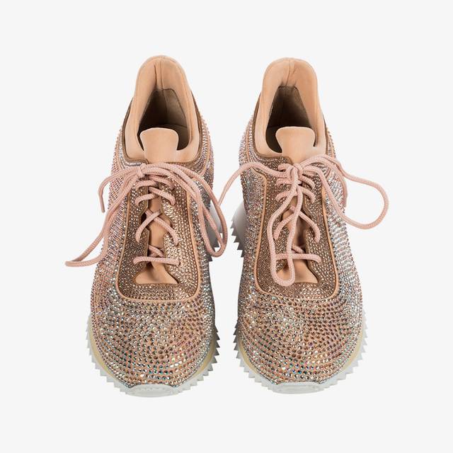 Le Silla Sneaker Cristalli nude phard Offerta temporanea