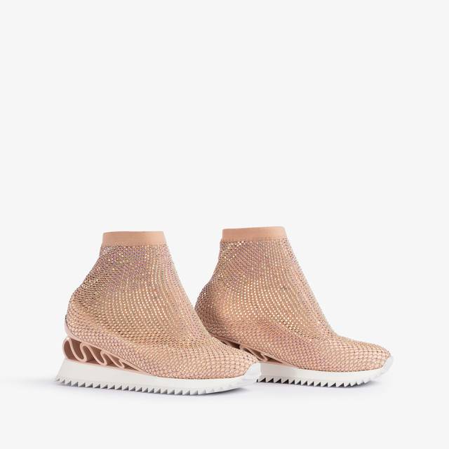 Le Silla Scarpa running rete e Cristalli nude skin Lightning offer