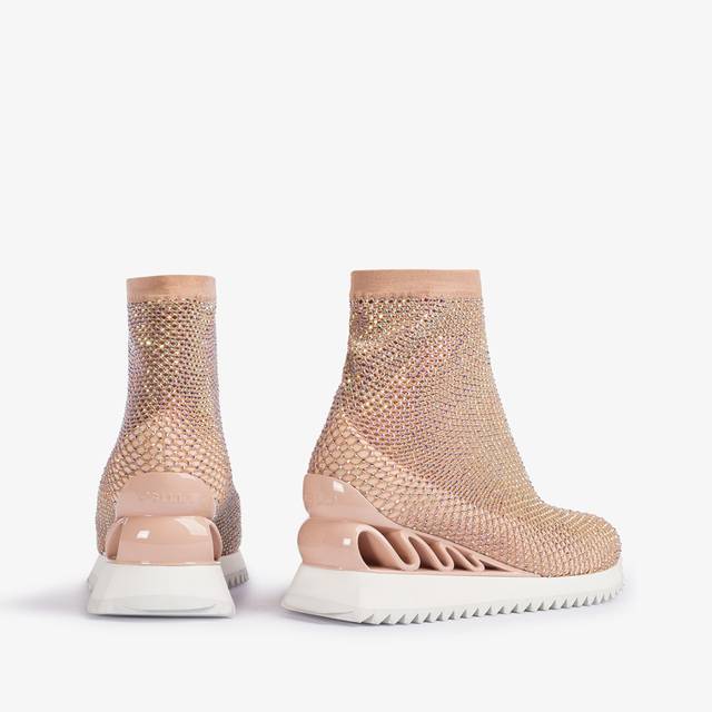 Le Silla Scarpa running rete e Cristalli nude skin Lightning offer