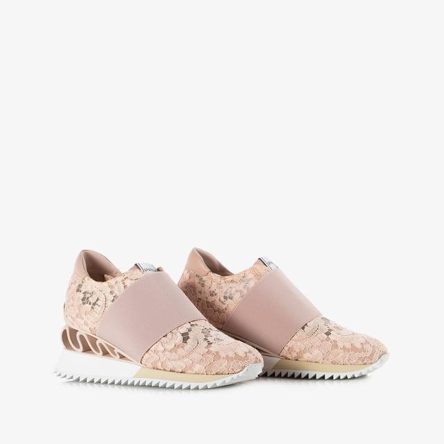 Le Silla Sneaker pizzo nude phard Liquidazione