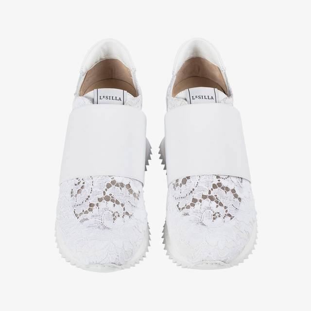Le Silla Sneaker pizzo bianca Comprane uno, ottenene uno gratis