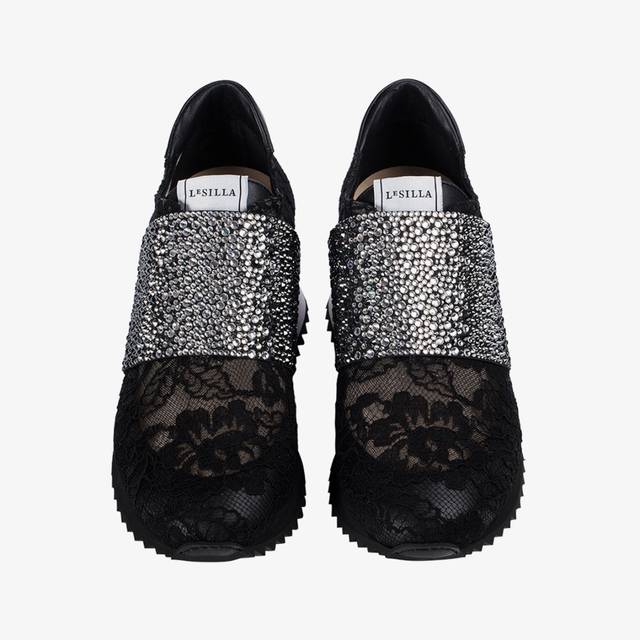 Le Silla Sneaker pizzo nero Offerte giornaliere