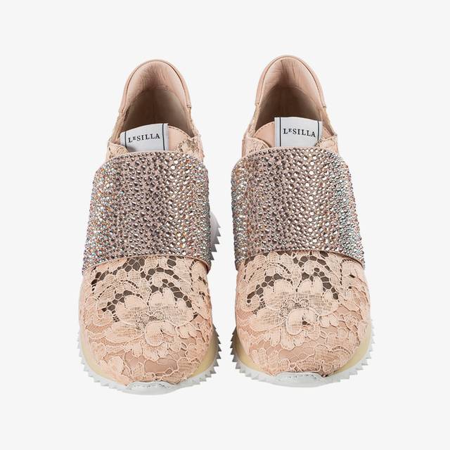 Le Silla Sneaker pizzo nude phard Offerte speciali
