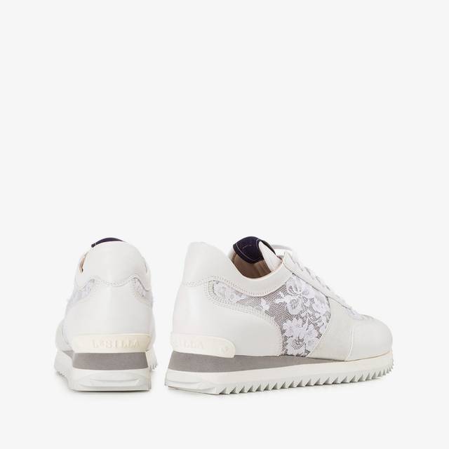 Le Silla Scarpa running pizzo bianca carta Super Saving Price
