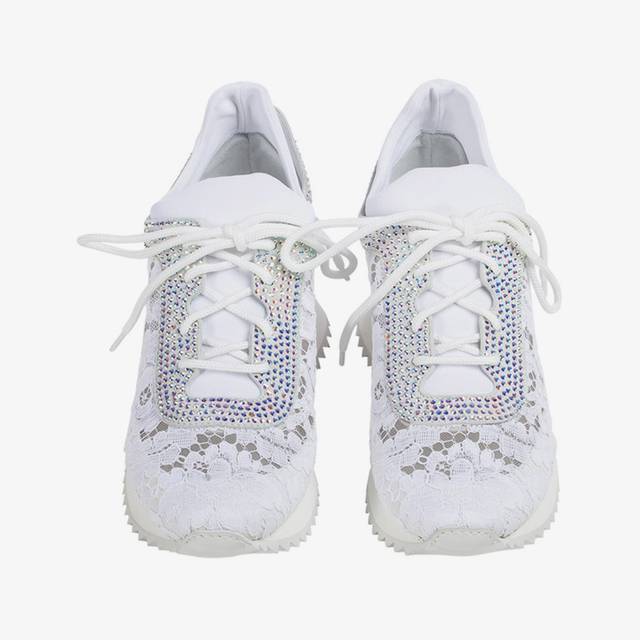 Le Silla Sneaker pizzo bianca Ritorno libero