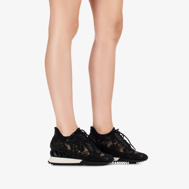 Le Silla Sneaker pizzo nera Rilascio limitato