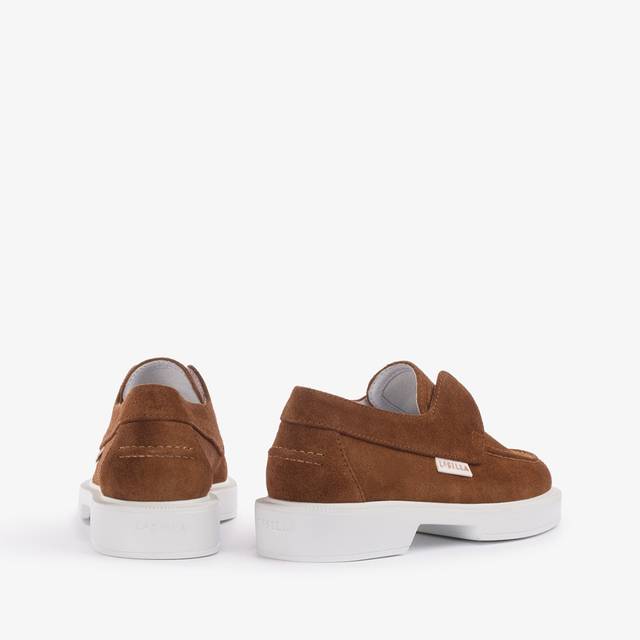 Le Silla Mocassino camoscio marrone havana Promozione temporanea